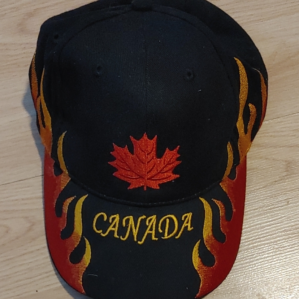 Black and Red Canada Cap